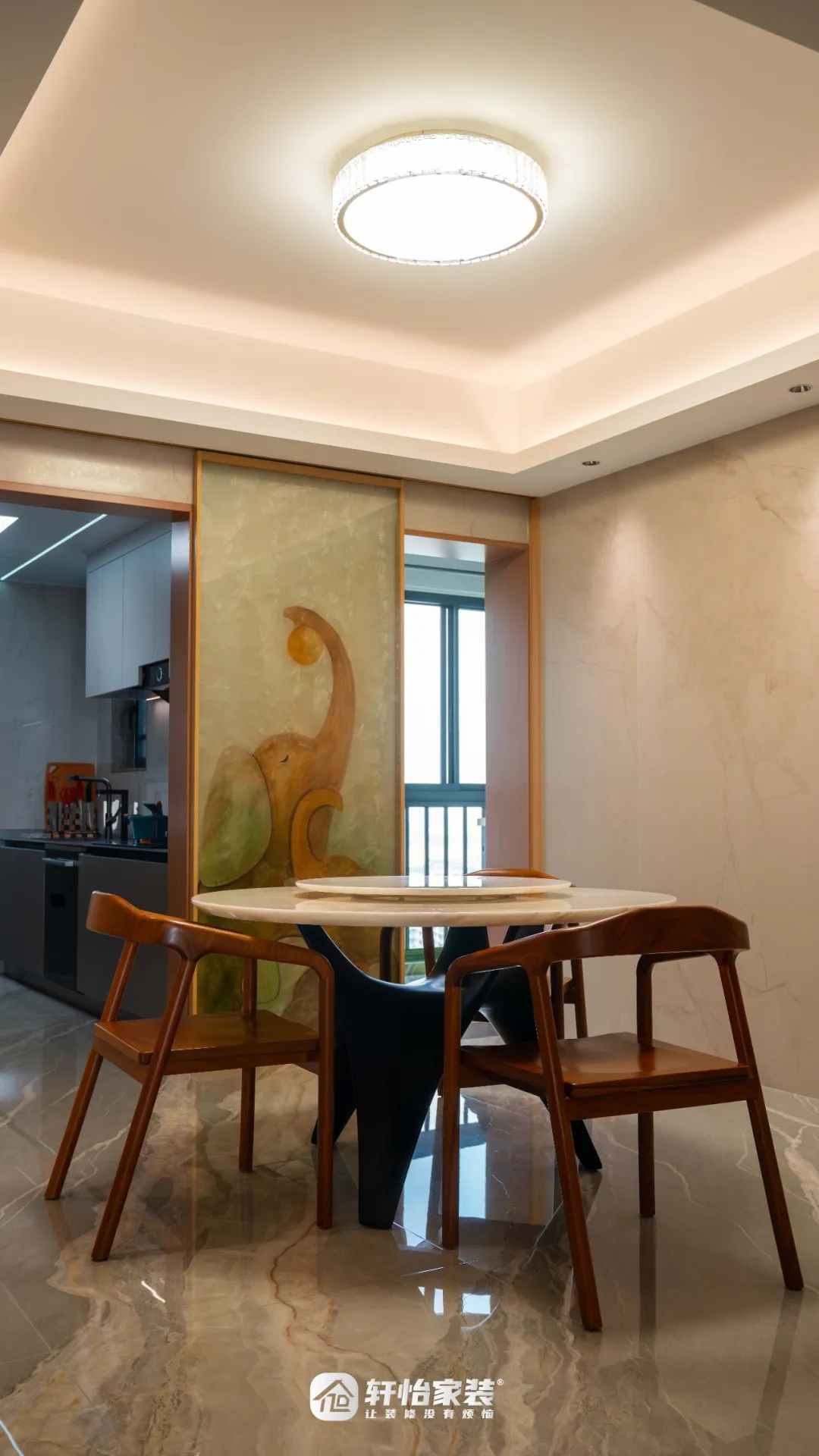 引光入室+灵动动线，重塑空间格局！轩怡家装180㎡现代风格新作满分落地