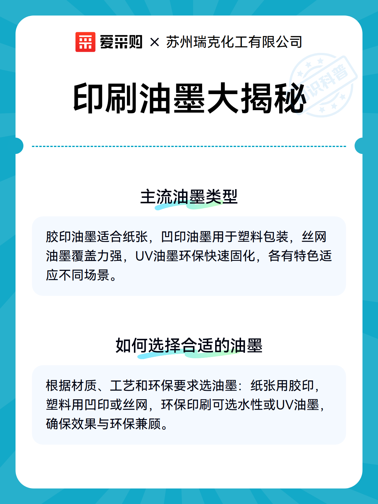 印刷油墨大揭秘