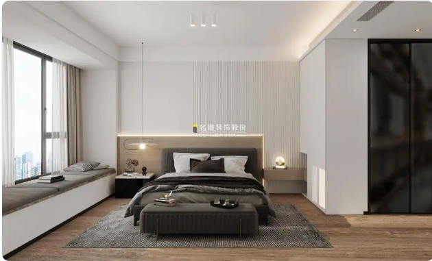 现代简约，精简生活，佛山海山一号装修案例效果图