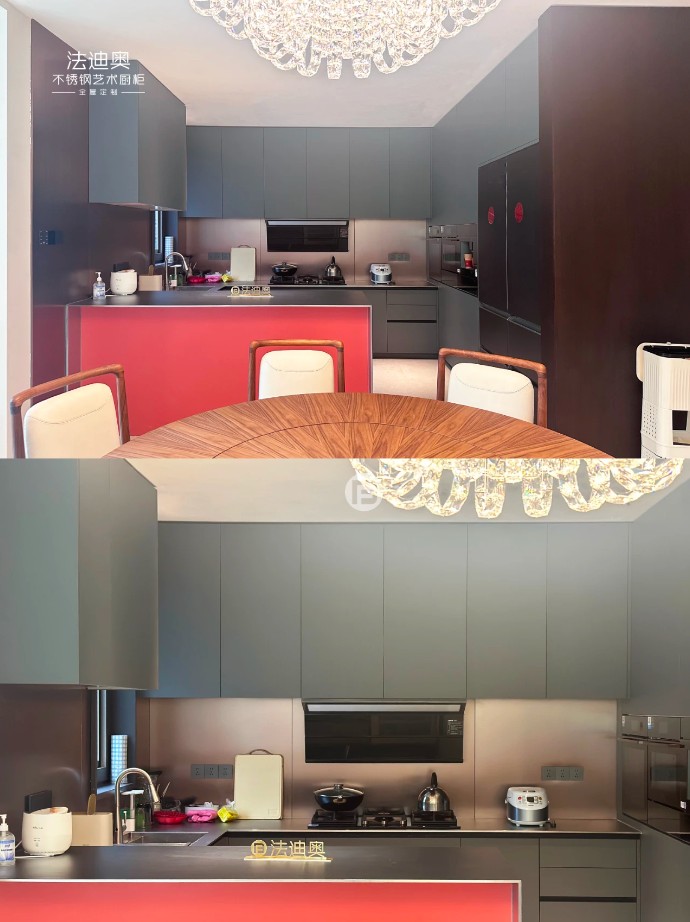 厨房装修论质感还得是不锈钢橱柜